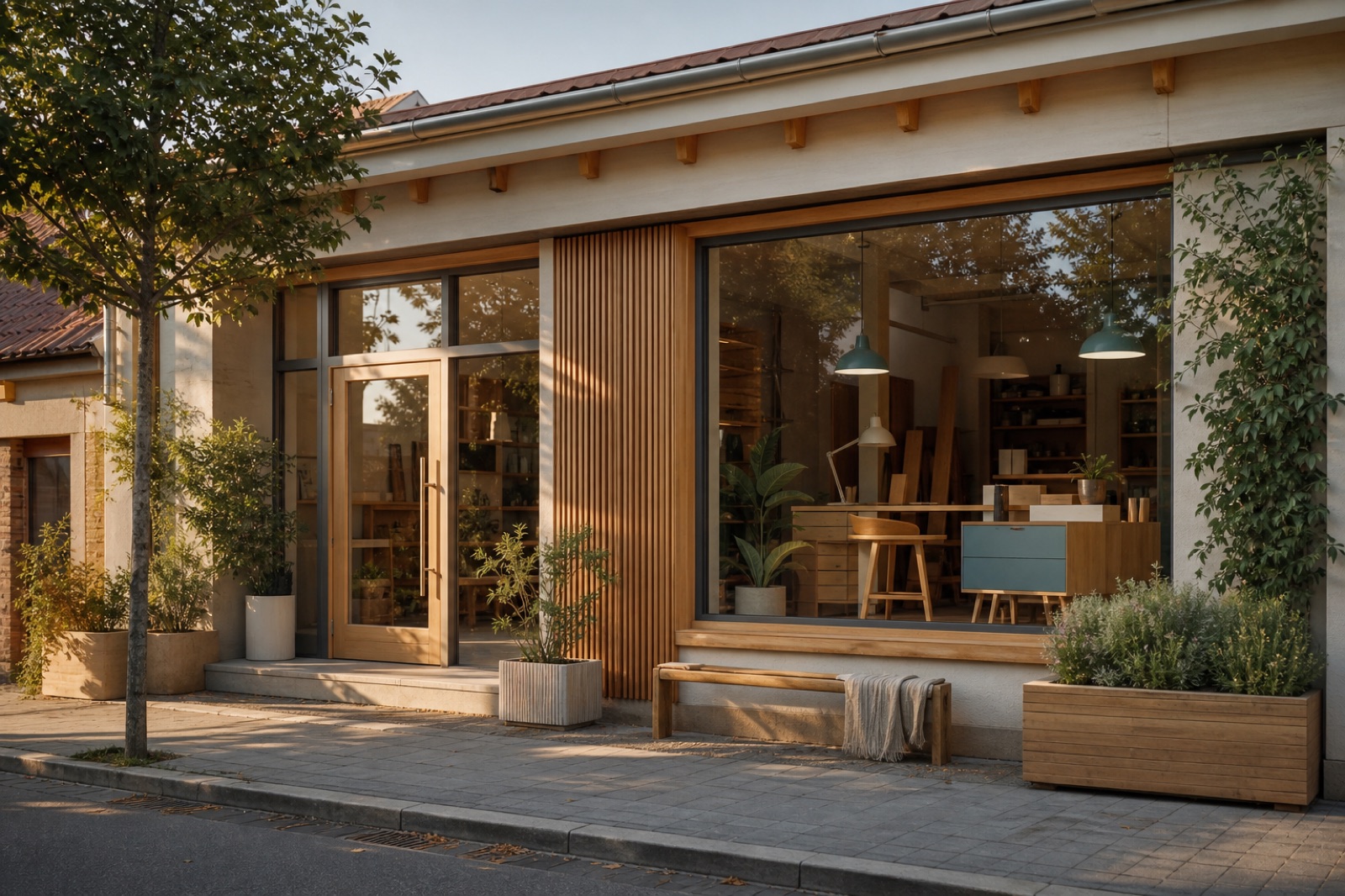 Exteriorul atelierului fictiv Atelierul Nord